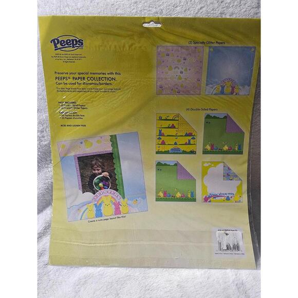 (Lot of 6) New Creative Imaginations Peeps Paper Pack 6 Pages Each 12.5" X 12" - Picture 6 of 12